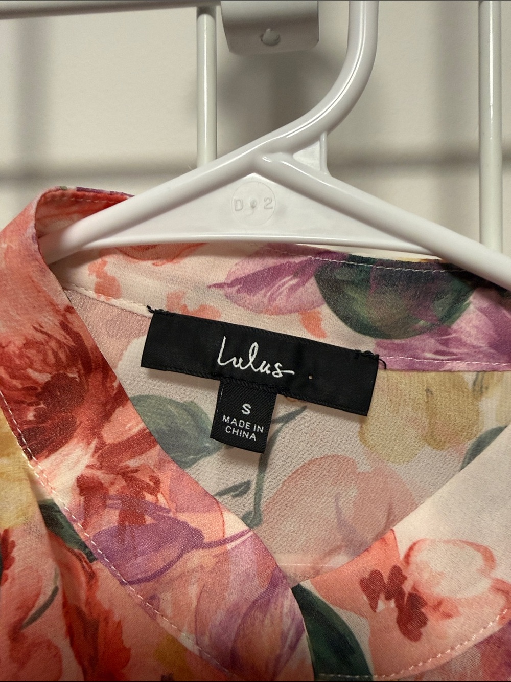 Lulu's Multicolor Floral Ruffle Button-Front Blouse - Picture 3 of 5